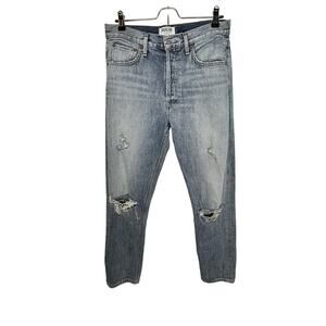 AGOLDE Los Angeles Premium Women’s Sz 27 Distressed Button Fly Denim Jeans